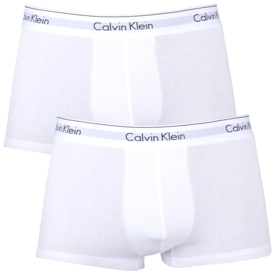 2PACK moške boksarice Calvin Klein bele (NB1086A-100)