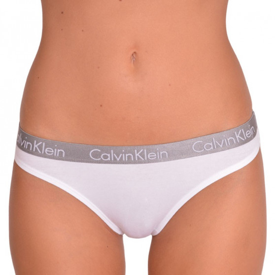 2PACK Ženske tangice Calvin Klein bela (QD3583E-100)