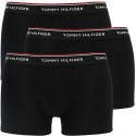 3PACK Moške boksarice Tommy Hilfiger črne prevelike (1U87905252 990)
