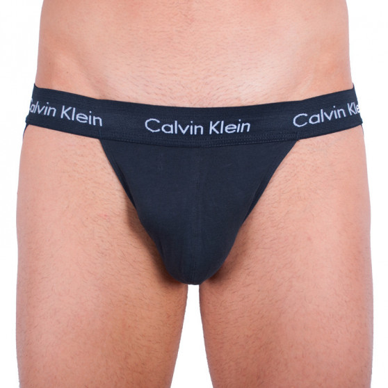 2PACK moške jockstrapi Calvin Klein črne (NB1354A-001)