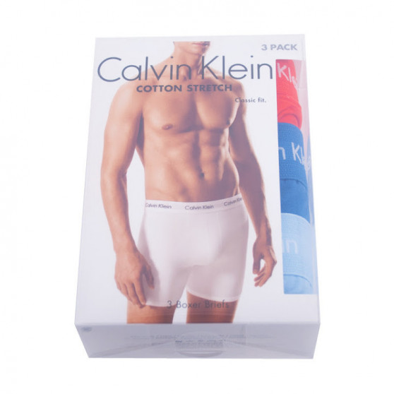 3PACK Moške boksarice Calvin Klein večbarvne (NB1770A-YTP)