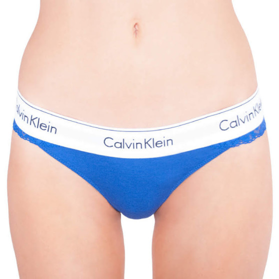 Ženske tangice Calvin Klein modre (QF4585E-PZ6)
