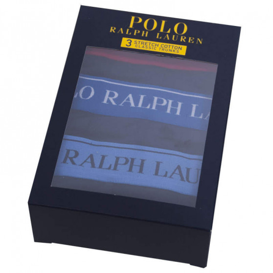 3PACK moške boksarice Ralph Lauren temno modre (714713772004)