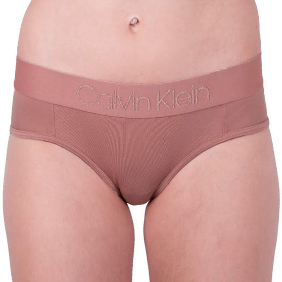 Ženske hlačke Calvin Klein rjave barve (QF4944E-YUT)