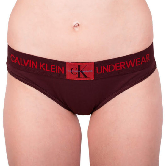 Ženske hlačke Calvin Klein rdeča (QF4921E-XP2)