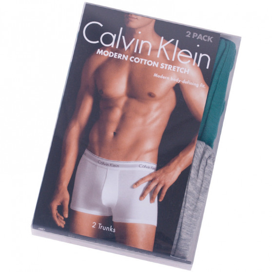 2PACK Moške boksarice Calvin Klein večbarvne (NB1086A-PNZ)