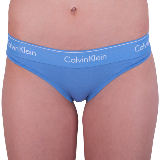 Ženske hlačke Calvin Klein modre (F3787E-PWB)