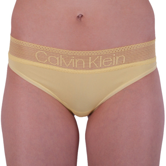 Ženske brazilske hlačke Calvin Klein rumena (QD3698E-HZY)
