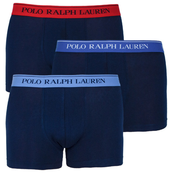 3PACK moške boksarice Ralph Lauren temno modre (714662050007)