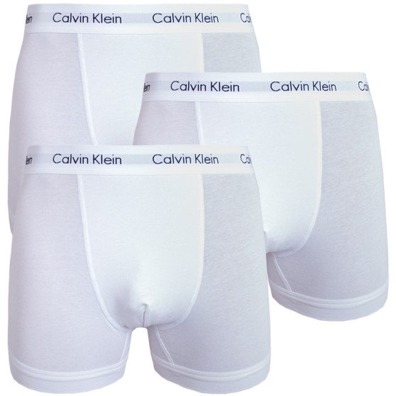 3PACK moške boksarice Calvin Klein bele (U2662G-100)