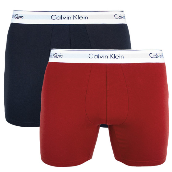 2PACK Moške boksarice Calvin Klein večbarvne (NB1087A-YRP)