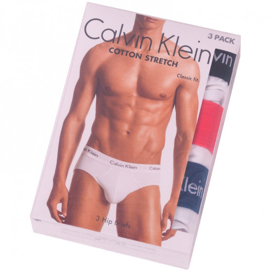 3PACK moške hlačke Calvin Klein bele (U2661G-WZQ)