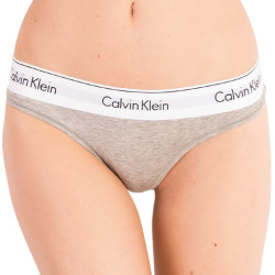 Ženske tangice Calvin Klein prevelika siva (QF5117E-020)
