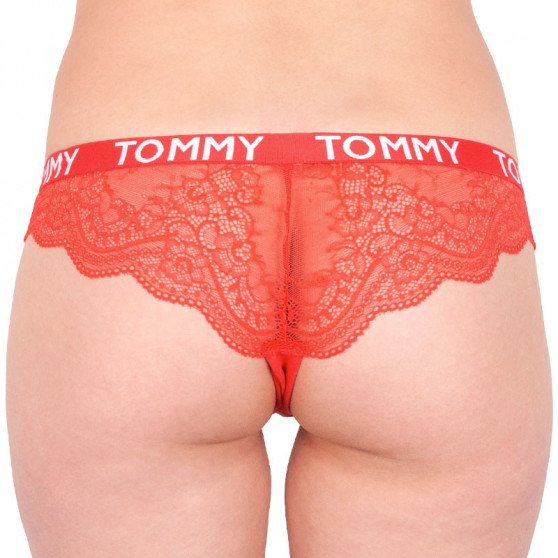 Ženske hlačke Tommy Hilfiger rdeča (UW0UW00719 615)