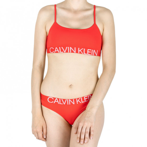 Ženski modrček Calvin Klein rdeča (QF5181E-DFU)