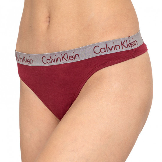 3PACK ženske tangice Calvin Klein večbarvne (QD3590E-RJV)