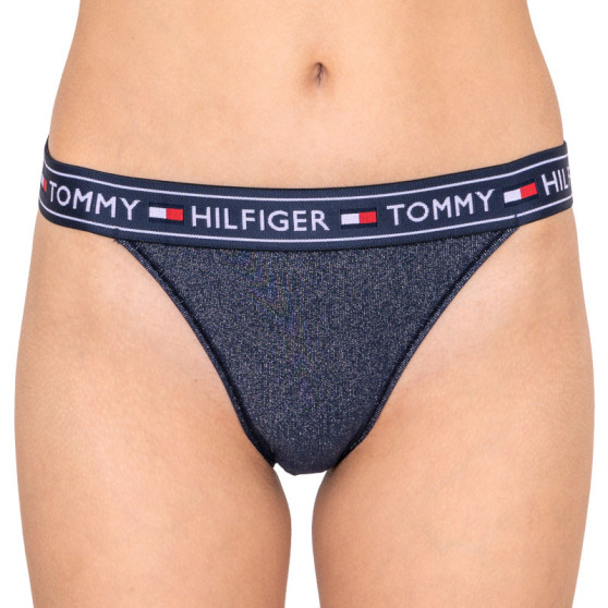 Ženske hlačke Tommy Hilfiger temno modra (UW0UW01874 416)