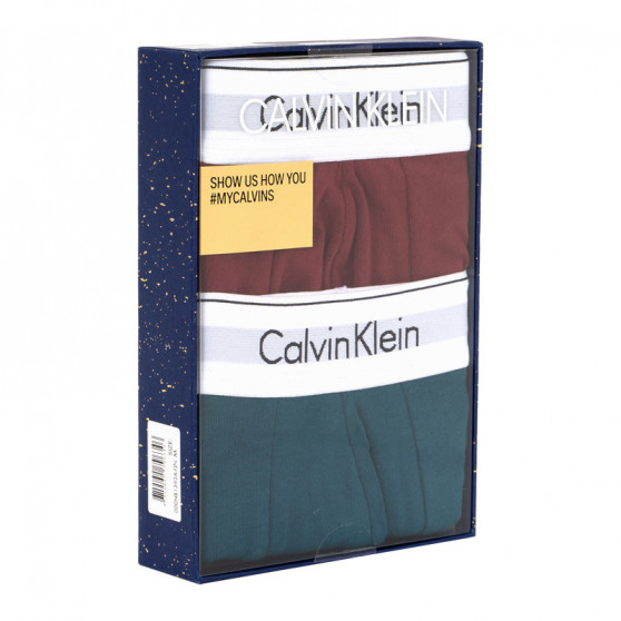 2PACK Moške boksarice Calvin Klein večbarvne (NB1393A-FJN)