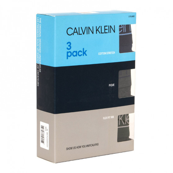 3PACK Moške boksarice Calvin Klein večbarvne (NB2007A-NXB)