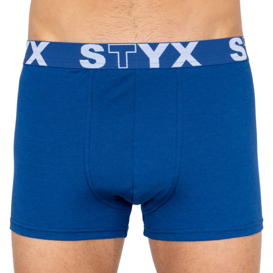 Moške boksarice Styx športna guma prevelike temno modre (R968)