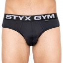 Moške hlače Styx funkcionalne športna guma črne (S740)