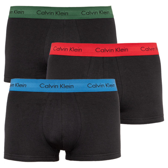 3PACK Moške boksarice Calvin Klein črne (U2664G-BZP)