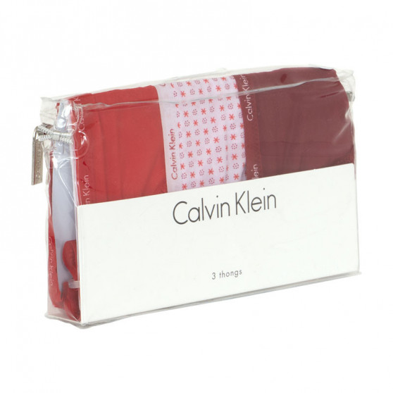 3PACK ženske tangice Calvin Klein večbarvne (QD3592E-3MJ)