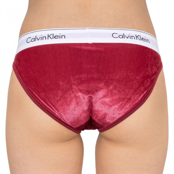Ženske hlačke Calvin Klein burgundska (QF5513E-2XV)