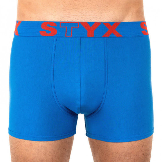 3PACK moške boksarice Styx športna guma modre (G9676869)