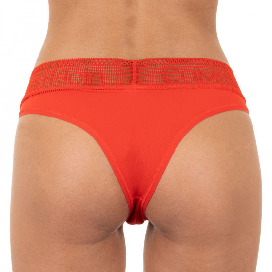 Ženske hlačke Calvin Klein rdeča (QD3698E-DFU)