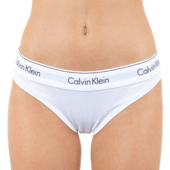 Ženske hlačke Calvin Klein prevelike bela (QF5118E-100)