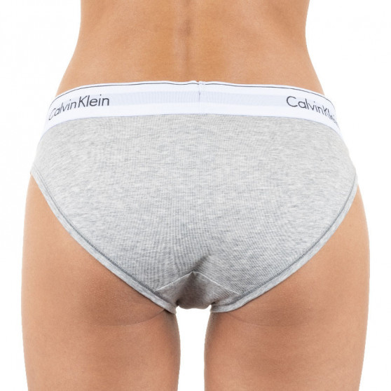 Ženske hlačke Calvin Klein prevelike sive (QF5118E-020)