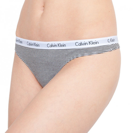 3PACK ženske tangice Calvin Klein večbarvne (QD3587E-QT6)