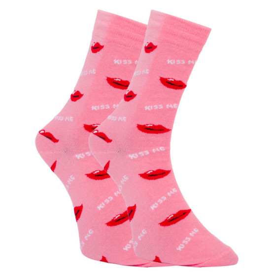 Srečne nogavice Dots Socks s poljubi (DTS-SX-491-R)