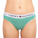 Ženske tangice Tommy Hilfiger zelene črte (UW0UW02349 0IK)