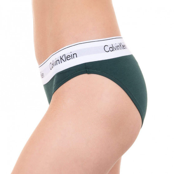 Ženske hlačke Calvin Klein temno zelena (F3787E-CP2)