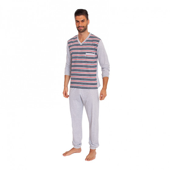 Moška pižama Foltýn prevelike siva (FPDN4)