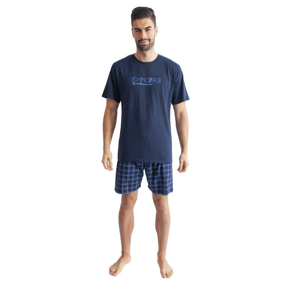Moška pižama Gino temno modra (79100)