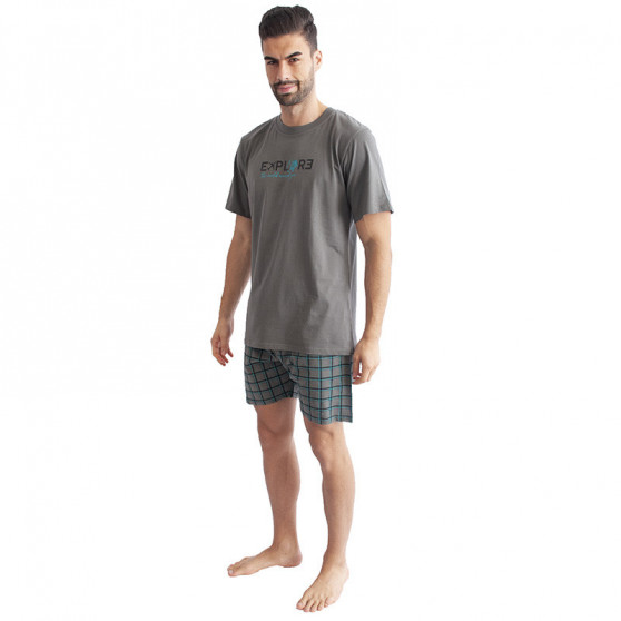Moška pižama Gino temno siva (79100)