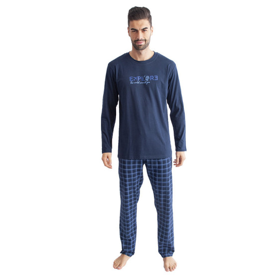 Moška pižama Gino temno modra (79095)