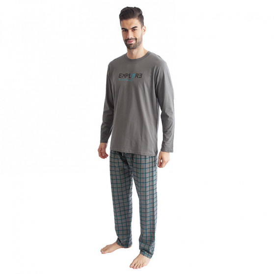 Moška pižama Gino temno siva (79095)