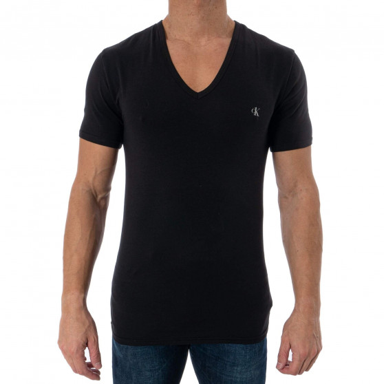 2PACK Moška majica CK ONE V vrat črna (NB2408A-001)