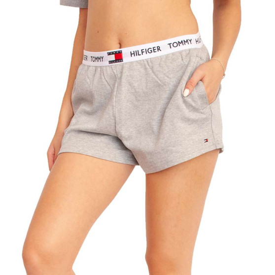 Ženske kratke hlače Tommy Hilfiger sive barve (UW0UW02296 P6S)