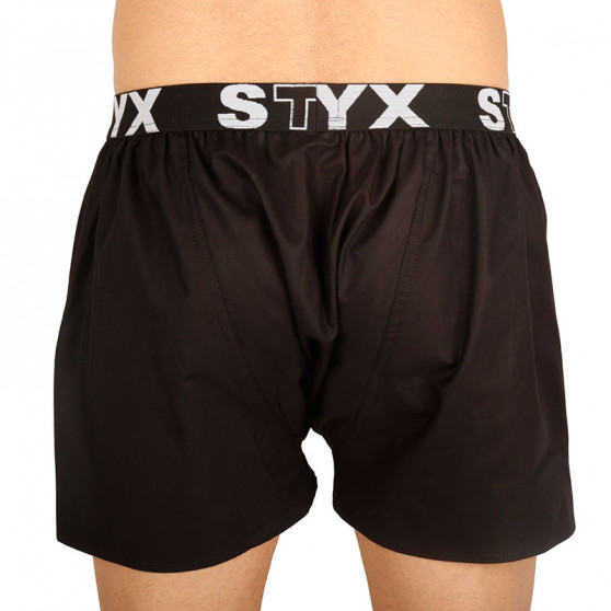 Moške boksarice Styx športna guma črne (B960)