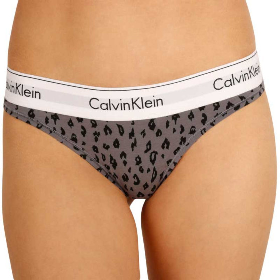 Ženske tangice Calvin Klein sive barve (F3786E JN7)
