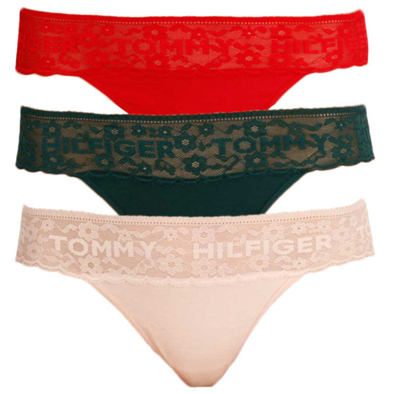 3PACK ženske tangice Tommy Hilfiger večbarvne (UW0UW02036 0RS)