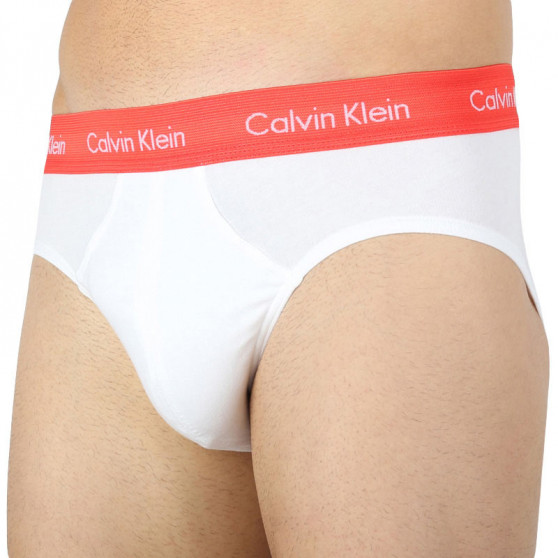 3PACK moške hlačke Calvin Klein bele (U2661G-M9E)