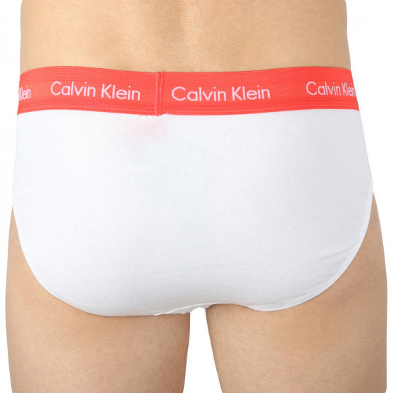 3PACK moške hlačke Calvin Klein bele (U2661G-M9E)