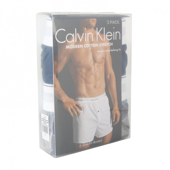 2PACK moške boksarice Calvin Klein večbarvne (NB1396A-JVP)