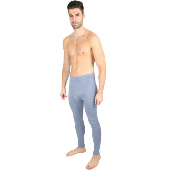 Moške spodnje hlače Gino modro-sive (76001)